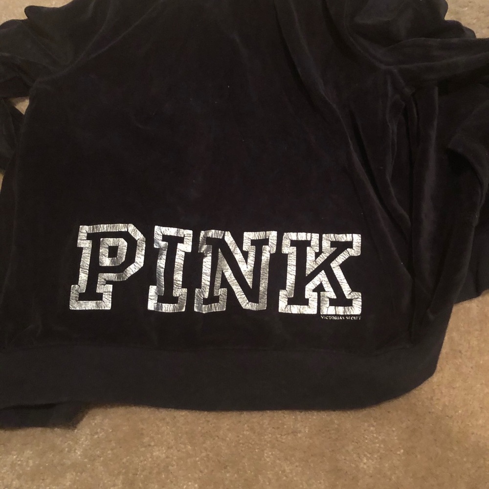 VS Pink zip hiphoodie